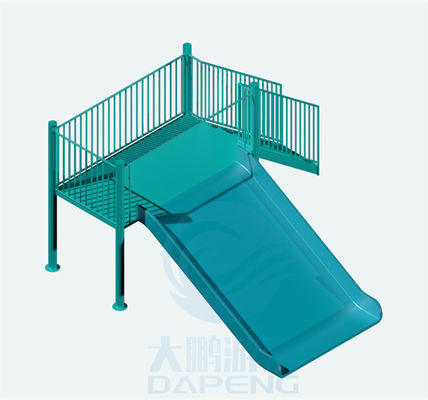 Giá tốt. 1.5m cao FRP bể bơi Water Slide Gia đình Blue Water Slide Anti Rust trực tuyến