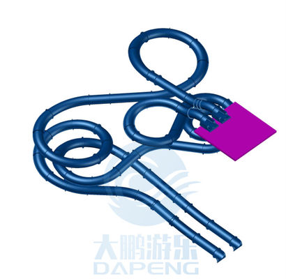 Giá tốt. 10M Bể bơi water slide Double Enclosed Fiberglass Anti UV Static trực tuyến