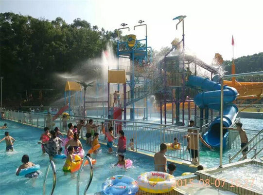 Giá tốt. Aqua Park Playground Water Slide Family Fiberglass Big Splash Slide Anti Corrosion trực tuyến