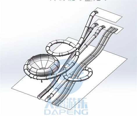 Giá tốt. Water Park Aqualoop Water Slide Fiberglass Swimming Pool Adults Water Slide trực tuyến
