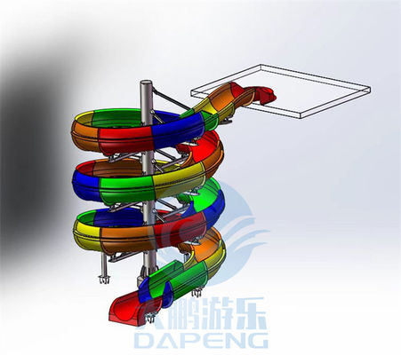 Giá tốt. OEM ODM Cơ thể xoắn ốc Bể bơi Water Slide Single Open oxy hóa chống tia UV trực tuyến