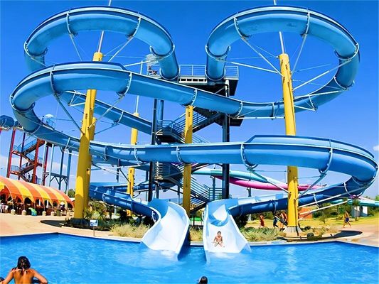 Giá tốt. Hold Up 300kg Fiberglass Water Slides Outdoor Commercial Playground Games Ride trực tuyến