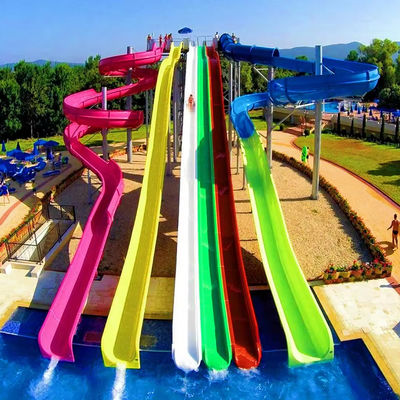 Giá tốt. Durable 6-8mm Thickness Fiberglass Water Park Slide with Over 10 Years Service Life and Customized Size trực tuyến