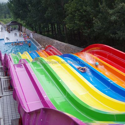 Giá tốt. Commercial Large Rainbow Water Park Slide with 6-10mm Thickness Fiberglass and Service Life Over 10 Years trực tuyến