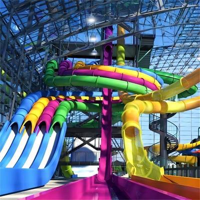 Giá tốt. Commercial Fiberglass Water Park Slide with 7.3m Height and Pool End for Kids and Adults trực tuyến