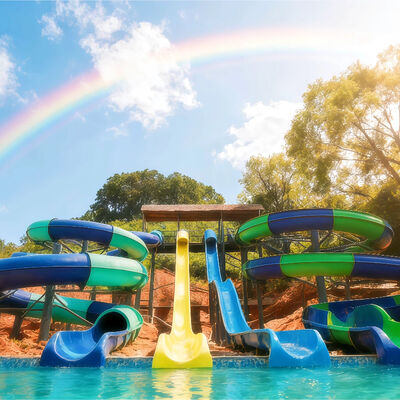 Giá tốt. Mở Spiral water slide kết hợp Sợi thủy tinh Rides Game sử dụng cho ngoài trời Bể bơi gia đình Công viên nước thiết kế 2D tùy chỉnh trực tuyến