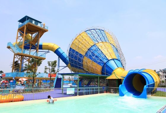 18m chiều cao lớn người lớn nước trượt ngoài trời hình dạng loa sợi thủy tinh