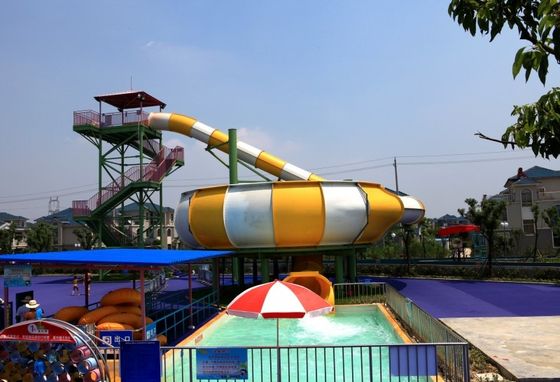 Công viên giải trí bằng sợi thủy tinh đi xe Super Behemoth Bowl Water Slide tùy chỉnh