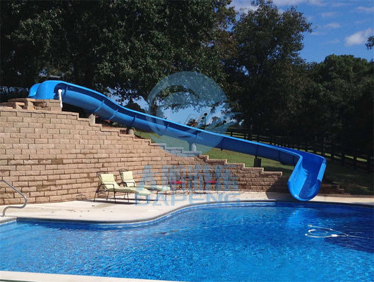 Giá tốt. Trẻ em Sơn thủy tinh Hill Curve Water Slide tùy chỉnh 1,2m - 2m Chiều cao 0,8m chiều rộng trực tuyến