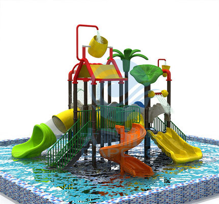 Aqua Park Water House Slide Sợi thủy tinh Trẻ em Thiết bị sông lười biếng