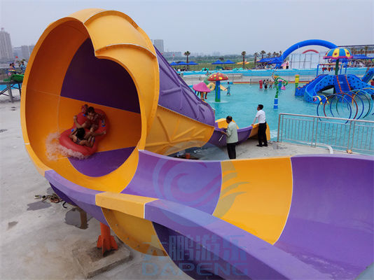 Máy trượt nước Tornado nhỏ Người phát âm hình dạng thủy tinh sợi hồ bơi trượt nước cho trẻ em