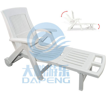 Folding Chaise Recliner Chair Outdoor Portable For Hotel Beach Resort Pool
