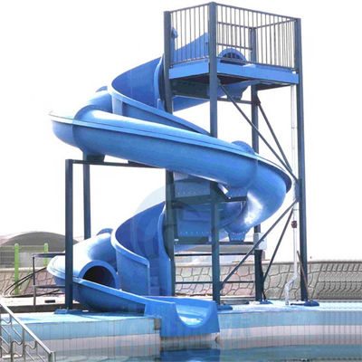 Giá tốt. Cyclone Bể bơi Water Slide Một mảnh Sợi thủy tinh Màu xanh cho Công viên Aqua trực tuyến