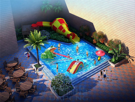 Giá tốt. Phòng chống tia cực tím Công viên nước sân chơi Phòng phun nước Fiberglass Family Water Slides trực tuyến