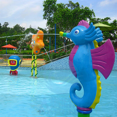 Giá tốt. Water Theme Park Equipment, Fiberglass Water Play Seahorse Spray For Kids trực tuyến