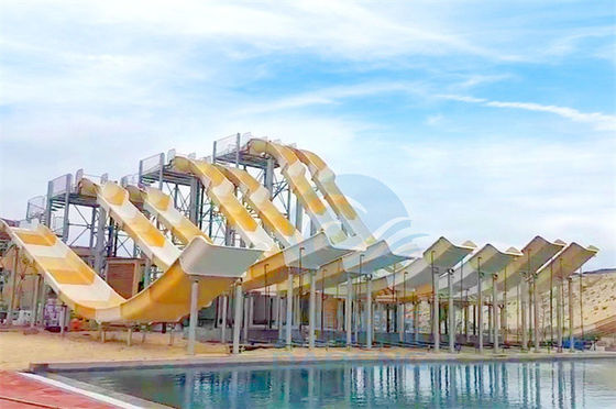 Slip Fiberglass N Fly Water Slide Ramp Fade Kháng oxy hóa cho công viên nước