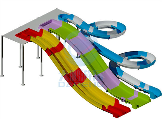 Resort Hotel Bể bơi Water slide Sợi thủy tinh chống oxy hóa xói mòn