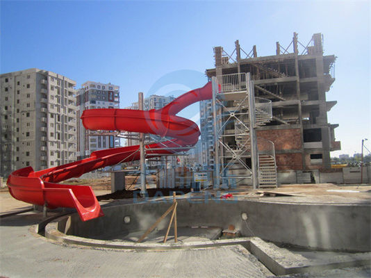 Giá tốt. Đồ trượt nước cong lớn phức tạp Đồ trượt hồ bơi xoắn ốc dành cho người lớn trẻ em trực tuyến