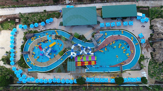 OEM 4000 Sqm Lazy River Water Park Tùy chỉnh với hồ bơi trượt