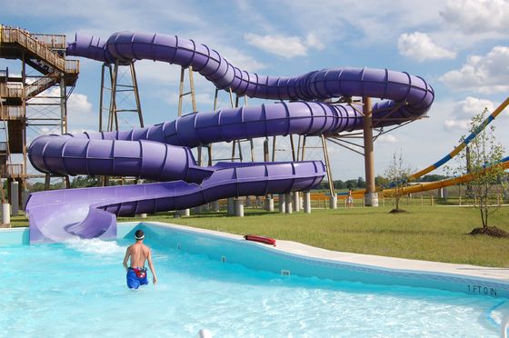 Công viên giải trí tùy chỉnh Đi bộ Sợi thủy tinh Để vui chơi Tube Slide Aqua Play Above Ground Water Park
