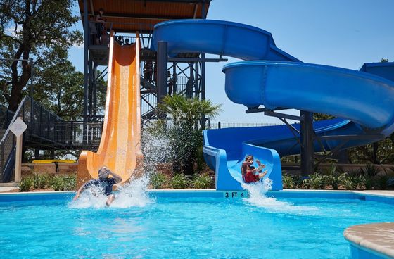 Giá tốt. OEM Công viên giải trí nước Trẻ em Thiết bị bơi Slide sợi thủy tinh trực tuyến