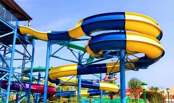 4 người đi bộ Công viên nước sợi thủy tinh Slide ngoài trời giải trí Công viên nước trò chơi Thể thao