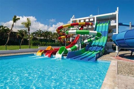 Giá tốt. 3 người 18,5Kw thủy tinh slide cho công viên nước giải trí nước trực tuyến