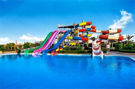 OEM Công viên chơi nước ngoài trẻ em Slide sợi thủy tinh cho bể bơi trò chơi