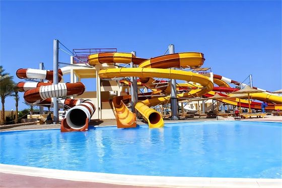 Giá tốt. Công viên nước bằng sợi thủy tinh 10mm Slide Thiết bị trò chơi nước Trẻ em chơi phụ kiện trực tuyến