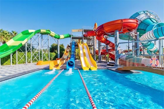 Giá tốt. 12mm Fiberglass Water Slide For Kids Outdoor Commercial Water Park Swimming Pool Rides trực tuyến
