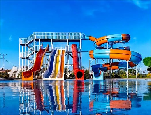 Giá tốt. Công viên giải trí đi xe trẻ em chơi nước lớn trượt tuyết cao 3 mét cho hồ bơi trực tuyến