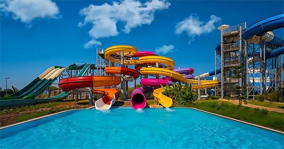 Giá tốt. 7m chiều rộng hồ bơi riêng Thang trượt nước Trẻ em Công viên giải trí Trò chơi Đi xe vui vẻ trực tuyến