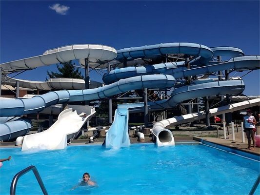 OEM ngoài trời thương mại công viên nước sân chơi trò chơi slide sợi thủy tinh cho trẻ em
