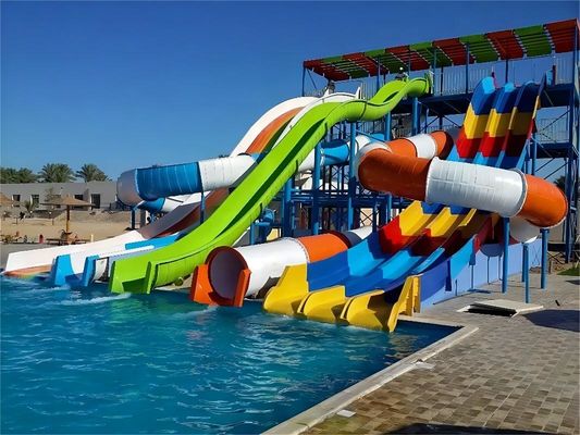 1 Người chơi Công viên nước Slide trò chơi Thiết bị Slide nước sợi thủy tinh