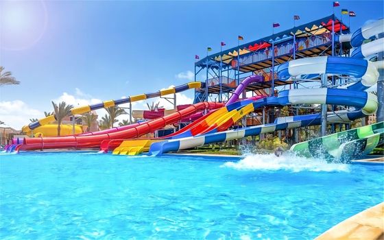 Attraction Kid Water Park Slide 5m Width For Swimming Pool