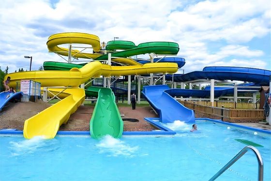OEM Người lớn Công viên nước ngoài Thiết bị sân chơi thể thao Slide sợi thủy tinh