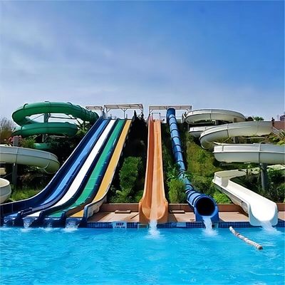 Giá tốt. Công viên nước dành cho trẻ em Đi bộ vui chơi Vòng trượt nước bằng sợi thủy tinh cho trẻ em trực tuyến