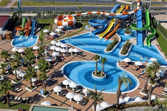 Công viên nước Giải trí Thể thao mùa hè Đi bộ Bể bơi Fiberglass Slide