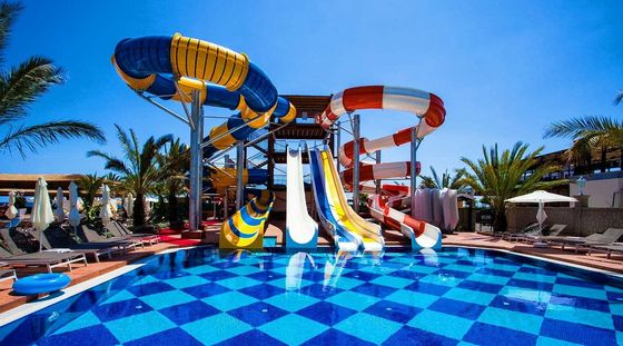 Giá tốt. Công viên nước Aqua Các trò chơi nước mùa hè Bể bơi Đồ chơi nước Vải thủy tinh trượt cho trẻ em trực tuyến