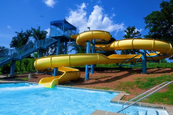 Giá tốt. Công viên giải trí ngoài trời trẻ em Bể bơi Vòng xoắn ốc thủy tinh slide nước trực tuyến