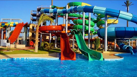 Công viên giải trí nước Thiết bị chơi lớn Đồ trượt sợi thủy tinh lễ hội