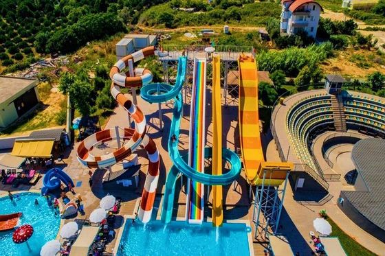 Giá tốt. Công viên nước Khu vực chơi trò chơi Thiết bị bể bơi Trò chơi Slide sợi thủy tinh trực tuyến