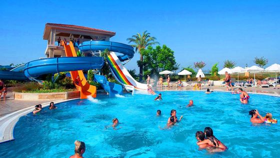 Giá tốt. Công viên nước Aqua Kids Water Games Bể bơi Fiberglass Slide Set For Children trực tuyến
