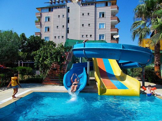 Thiết kế hồ bơi Aqua Park giải trí nước xoắn ốc slide sợi thủy tinh