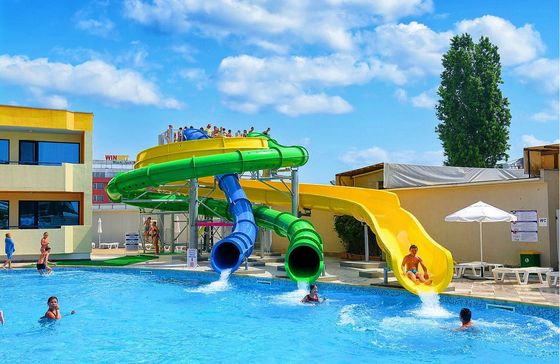 Giá tốt. Sân chơi nước Thể thao Bể bơi Thiết bị bể bơi đồ chơi ống slide sợi thủy tinh trực tuyến