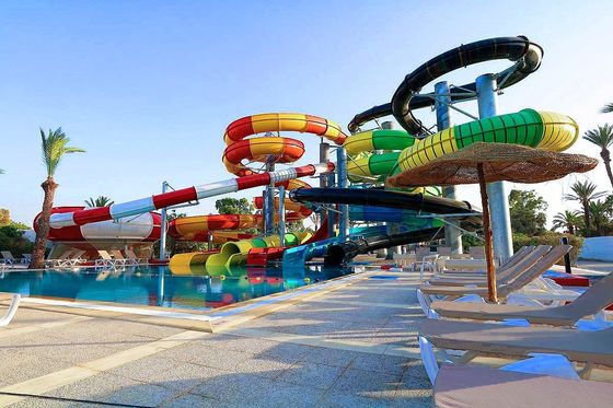 Giá tốt. OEM Aqua Park Water Fun Game Equipment Máy trượt nước bằng sợi thủy tinh cho hồ bơi trực tuyến