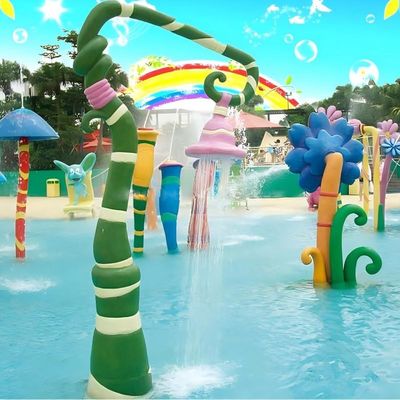 Giá tốt. Trẻ em Thiết bị sân chơi ngoài trời Bể bơi Nước Splash Pad Glory Flower cho trẻ em trực tuyến