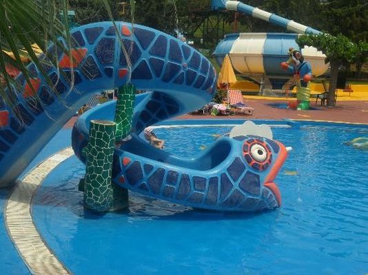 Công viên giải trí nước ngoài Khu vực chơi Carnivals đồ chơi nước Rắn slide nước sợi thủy tinh
