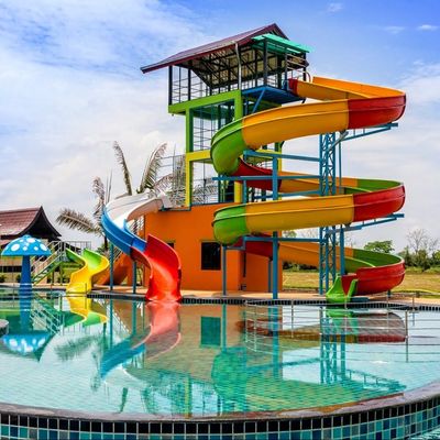 Giá tốt. Công viên nước sân chơi ngoài trời bể bơi băng trượt sợi thủy tinh cho trẻ em trực tuyến
