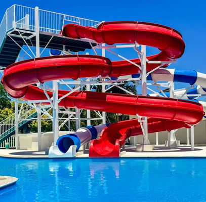 Bể bơi dành cho người lớn Công viên chủ đề nước Người đi bộ, Slide hồ bơi sợi thủy tinh Combo cho khu nghỉ dưỡng, khách sạn và công viên nước